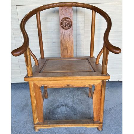 Fauteuil chinois fer à cheval