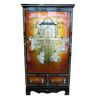 Armoire chinoise avec personnages en nacre 