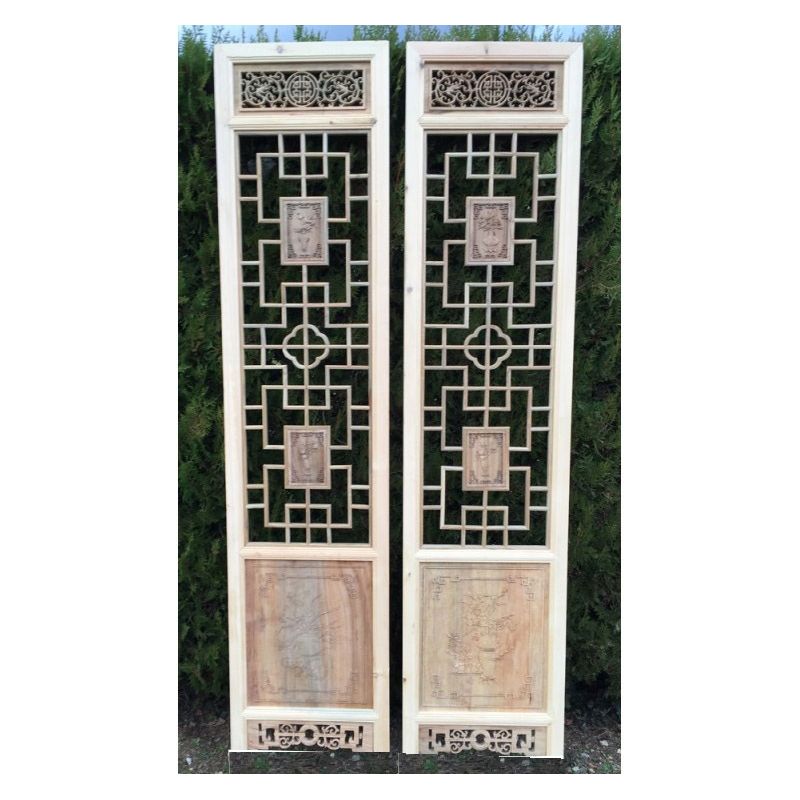 Porte en bois sculptées -De claustra à portes coulissantes.