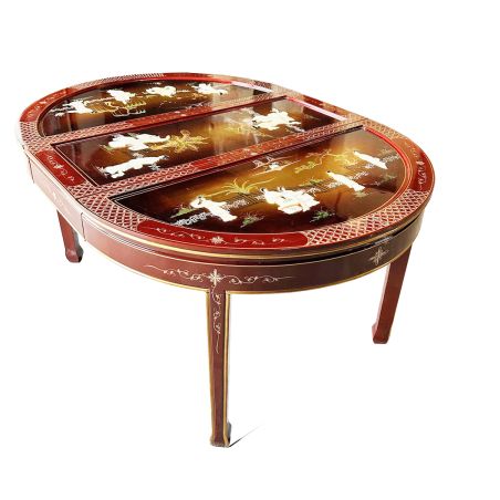 Table de salle à manger laquée de 167cm