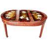 Table de salle à manger laquée de 167cm