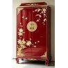 Armoire chinoise laque rouge sang de boeuf