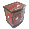 Chevet laqué de Chine laque rouge vif