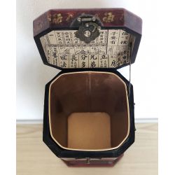Poubelle de bureau façon cuir