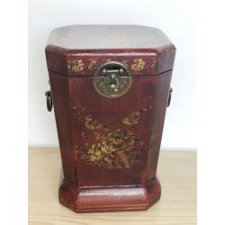 Poubelle de bureau façon cuir