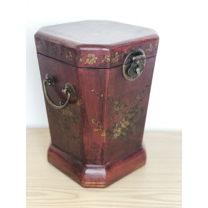 Poubelle de bureau façon cuir
