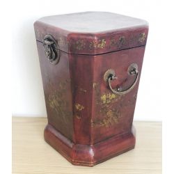 Poubelle de bureau façon cuir