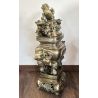 Brûle-parfum antique en bronze à la licorne et aux quatre animaux sacrés