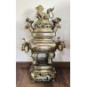 Brûle-parfum antique en bronze à la licorne et aux quatre animaux sacrés