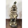 Brûle-parfum antique en bronze à la licorne et aux quatre animaux sacrés