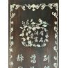 Panneaux muraux indochinois incrustés antiques, Set de 2
