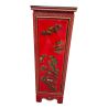 Colonne chinoise laque rouge vermillon