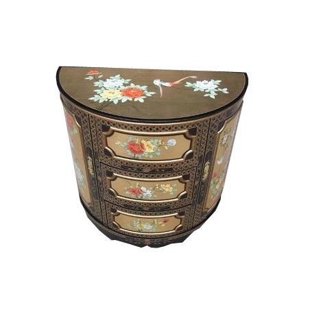 Commode chinoise demi lune