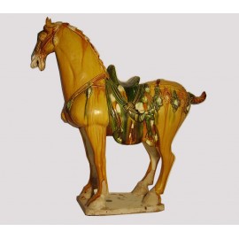 Sculpture chinoise de cheval en céramique