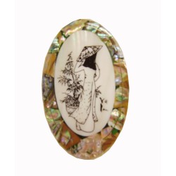 Mirror vietnamese mother-of-pearl