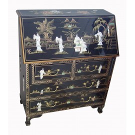 Secretary scriban chinese lacquered 