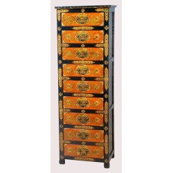 Convenient tibetan 9 drawers