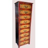 Commode tibétaine 9 tiroirs