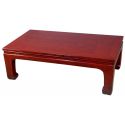 Table opium chinoise rouge