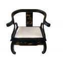 Chair iron horse chinese lacquered 