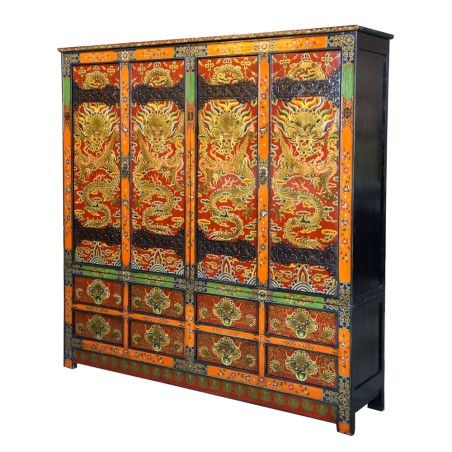 Armoire tibétaine du Panchem Lama