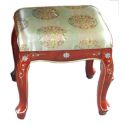 Stool, lacquered with cushion choice