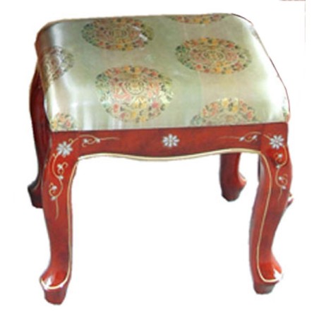 Tabouret laqué avec coussin au choix