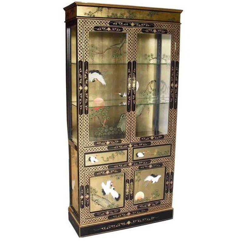 Vitrine chinoise laquée Vitrine chinoise laquée