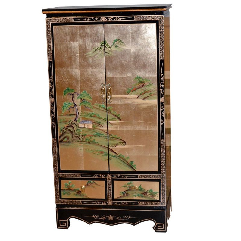 Armoire chinoise laquée 