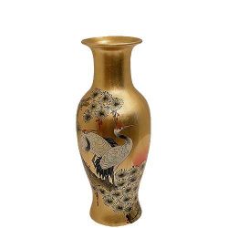 Vase chinois doré peint à la main
