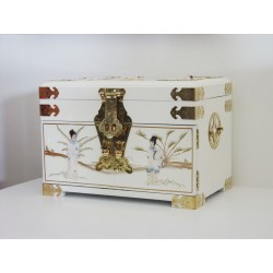 Jewellery box chinese white finish