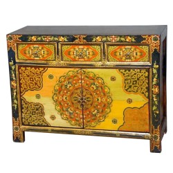 Buffet tibetan 3 drawers 2 doors