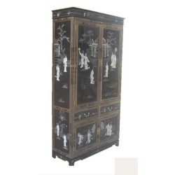 Wardrobe vaissellier inlaid black