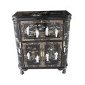 Bar chinese lacquered inlaid mother-of-pearl