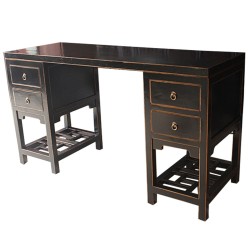 Bureau chinois noir plateau...