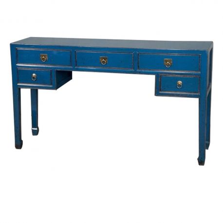 Console chinoise bleue