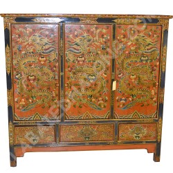 Buffet tibetan 3 doors 3 drawers