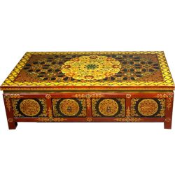 Table tibetan 8 drawers