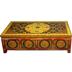 Table tibetan 8 drawers