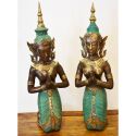 Statues danseuses thai en bronze