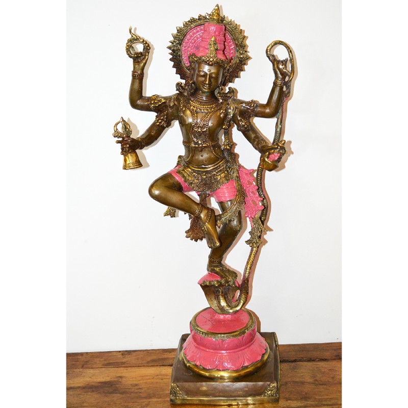 Nataraja en bronze rose