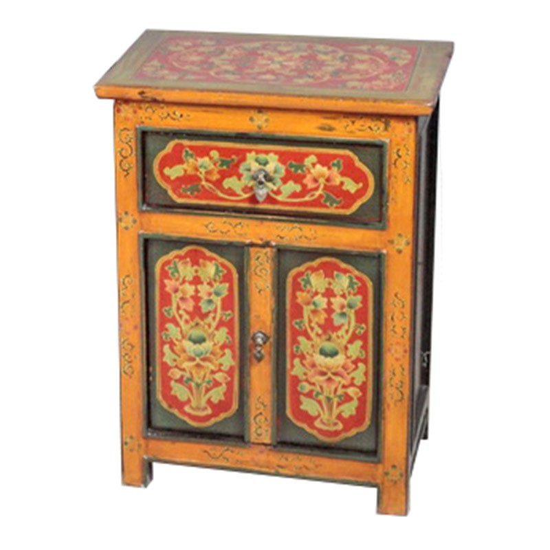 Meuble d'appoint tibétain Yarlung Meuble d'appoint tibétain Yarlung