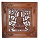 Tableau de bouddha assis en bois