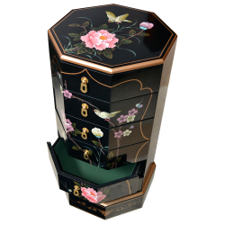 Column chinese octagonal 6 drawers