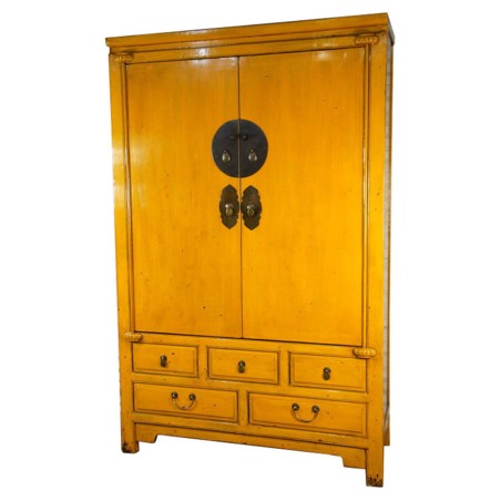 Armoire chinoise jaune