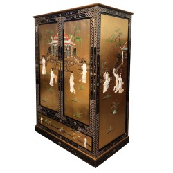 Meuble chinois télévision laqué 1 tiroir