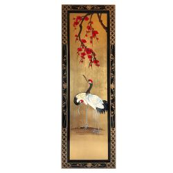 Table lacquer bird crane