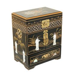 Jewelry box lacquered chinese