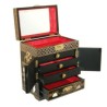 Boîte à bijoux chinoise laque noire