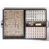 Jeux mah-jong en coffret bleu